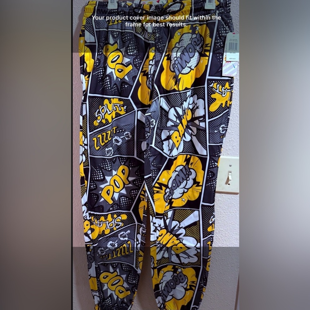 Graphic Comic Print Sweatpants